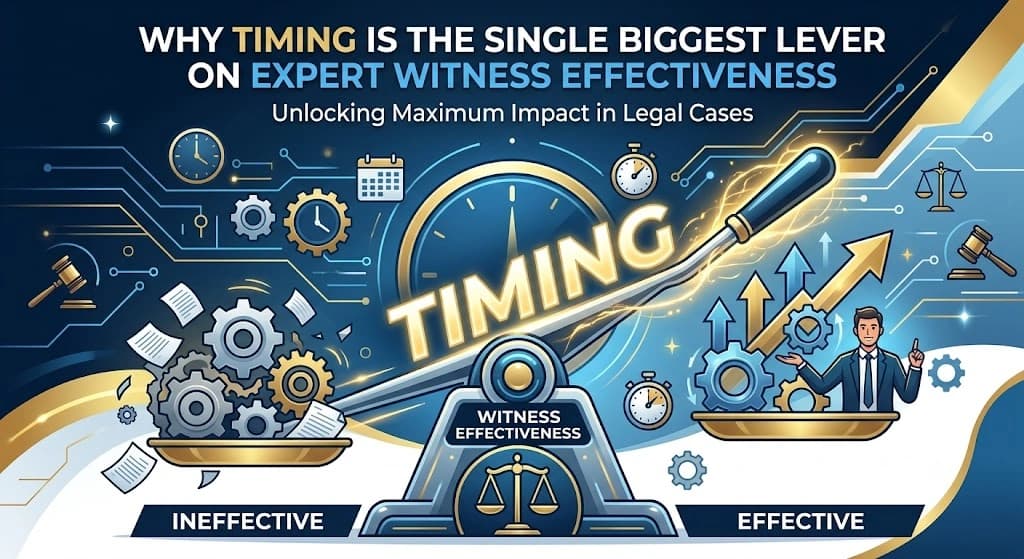 Why Timing Is the Single Biggest Lever on Expert Witness Effectiveness
