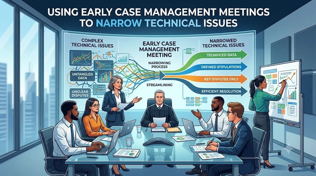 Using Early Case Management Meetings to Narrow Technical Issues