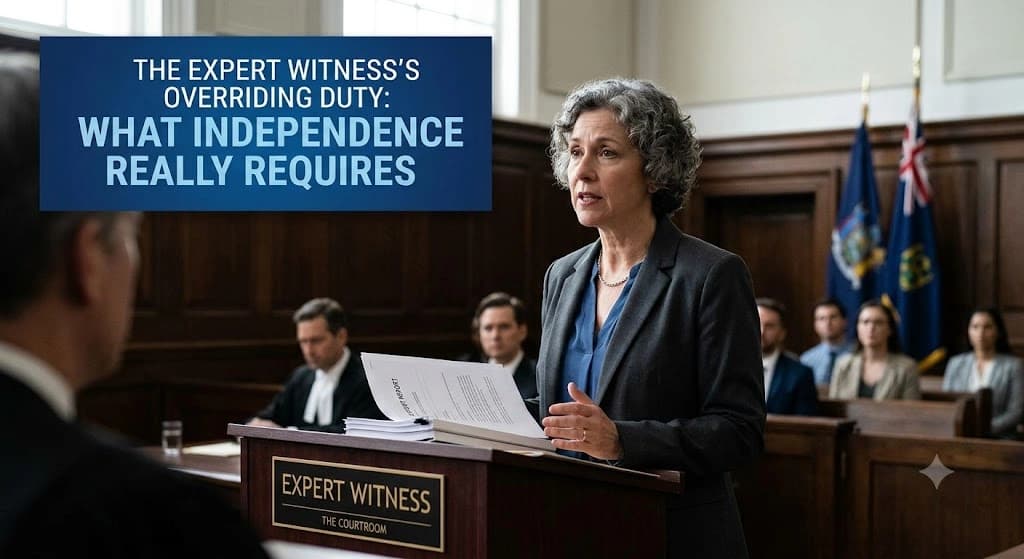 The Expert Witness's Overriding Duty: What Independence Really Requires