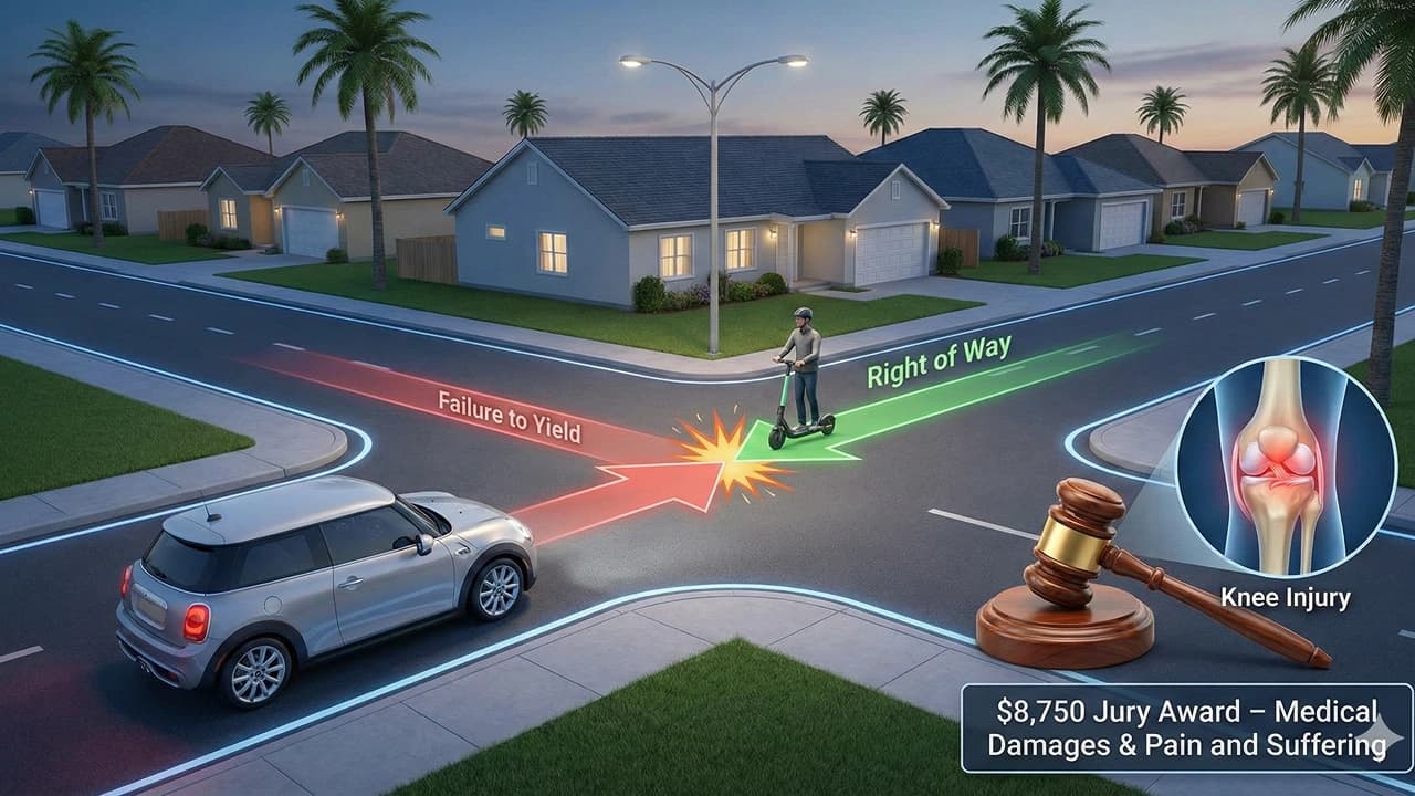 Ladao v. Fahey: $8,750 Verdict in San Jose Scooter Crash