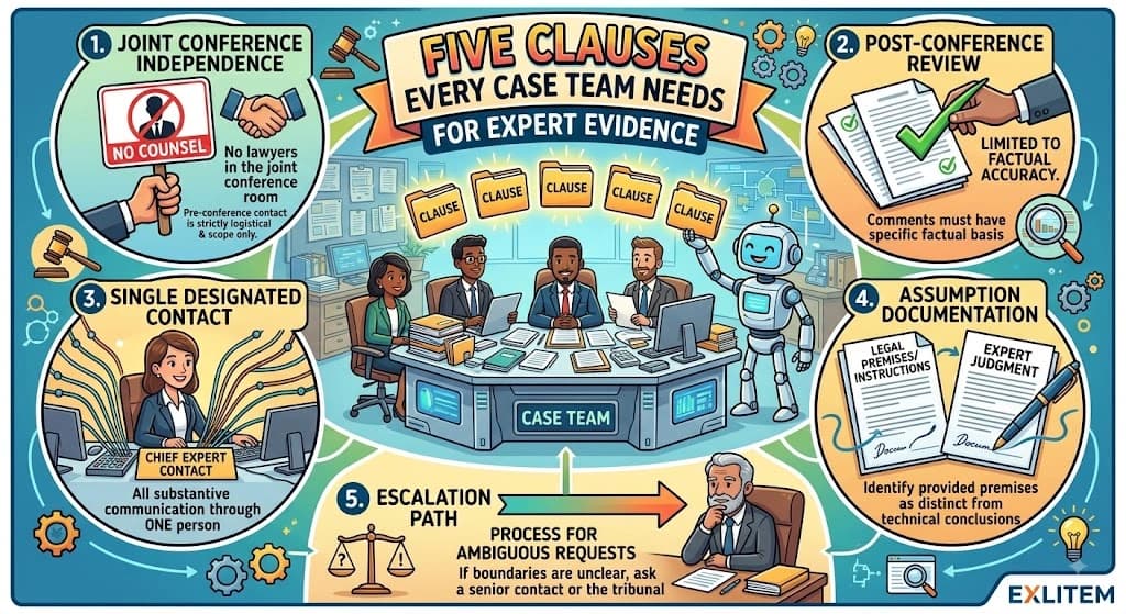 Five Clauses Every Case Team Should Keep on File for Expert Evidence
