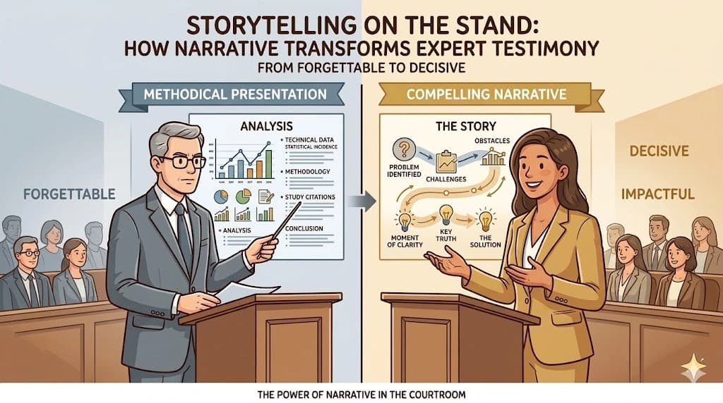 Storytelling on the Stand: How Narrative Transforms Expert Testimony From Forgettable to Decisive