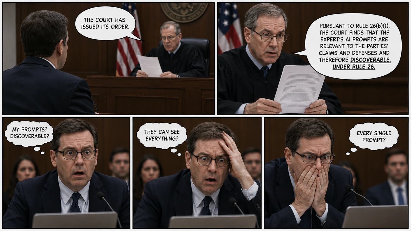 Using AI for expert witness work? Your prompts are discoverable under Rule 26