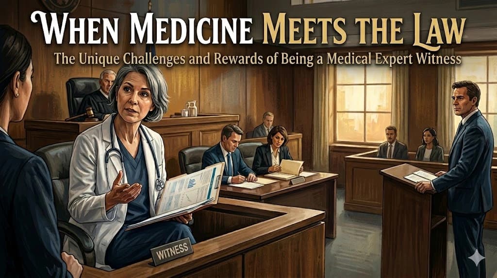 When Medicine Meets the Law: The Unique Challenges and Rewards of Being a Medical Expert Witness