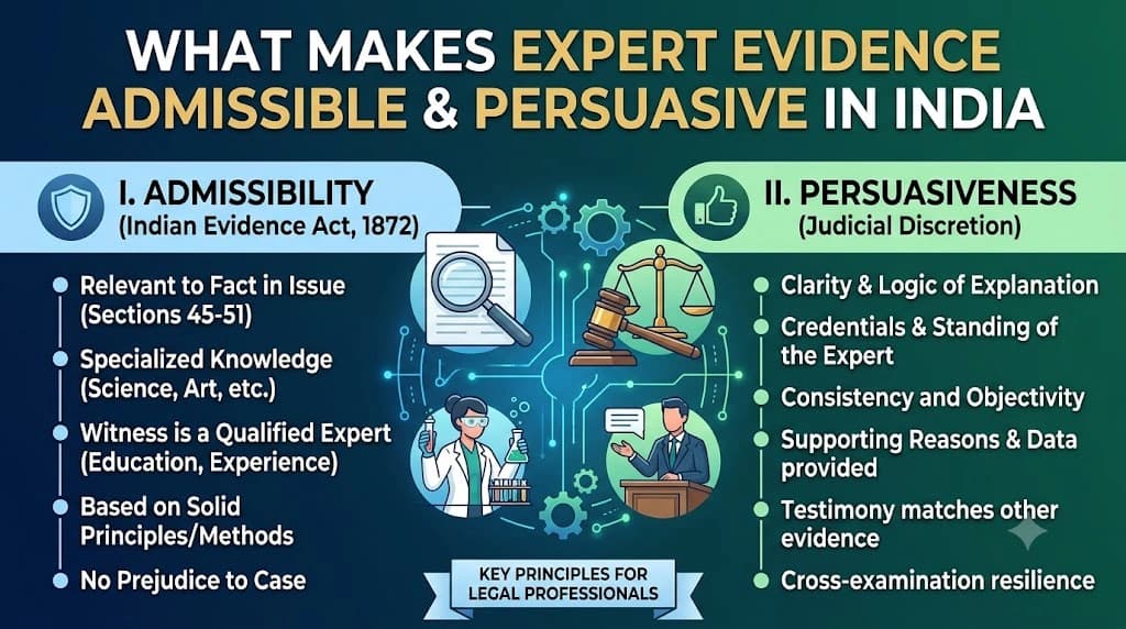 What Makes Expert Evidence Admissible and Persuasive in India