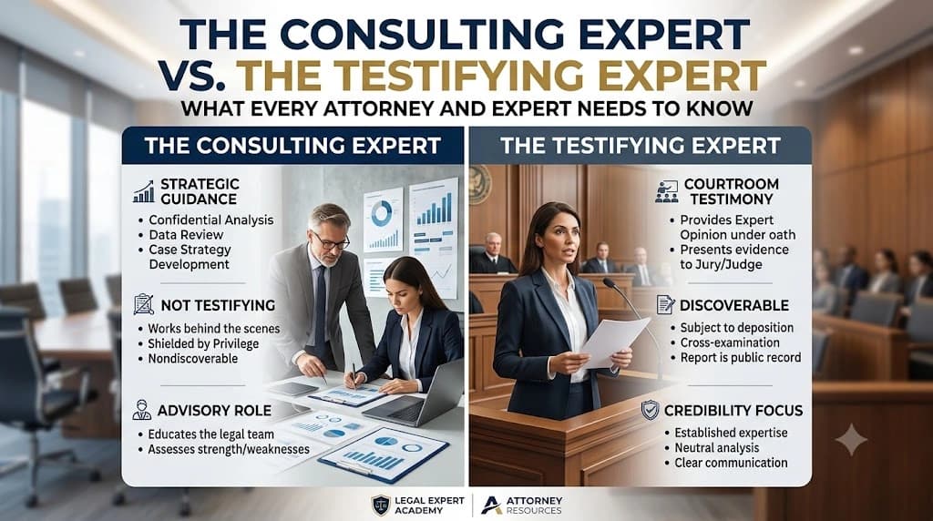 The Consulting Expert vs. The Testifying Expert: What Every Attorney and Expert Needs to Know